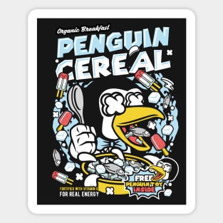 Retro Cartoon Cereal Box // Cereal Penguin // Funny Vintage Breakfast Cereal Magnet